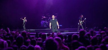 Detroit, Michigan, ABD - 03.05.2019: Özel konuk Three Days Grace ile Little Caesar 's Arena' da canlı performans