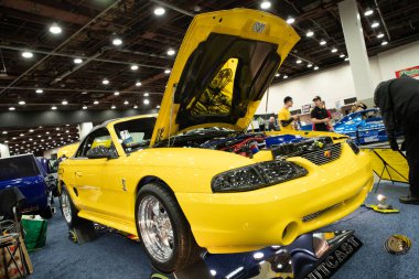 Detroit, Michigan, ABD 28 Şubat 2020: 68. Geleneksel Otomatik Rod Gösterisi ve Fuarı.