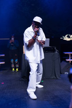 Detroit, Michigan / USA - 01-26-2020: Trik Trik ve Trae Detroit Fillmore 'da Snoop Dogg' un açılış gösterisi olarak sahne alıyor