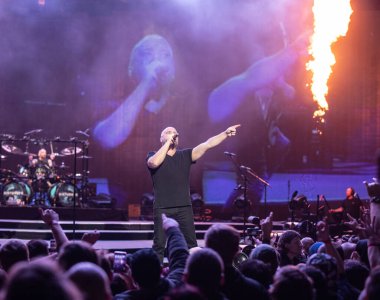 Detroit, Michigan, ABD - 03.05.2019: Özel konuk Three Days Grace ile Little Caesar 's Arena' da canlı performans