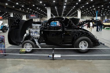 Detroit, Michigan, ABD 28 Şubat 2020: 68. Geleneksel Otomatik Rod Gösterisi ve Fuarı.