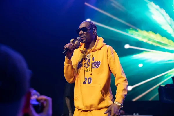 Snoop Dogg Detroit Michigan Fillmore Canlı Performans Sergiliyor 2020 — Stok fotoğraf