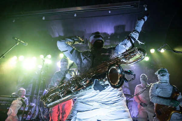 Detroit Michigan Usa 2019 Here Come Mummies Performing Live Saint — Stock Photo, Image