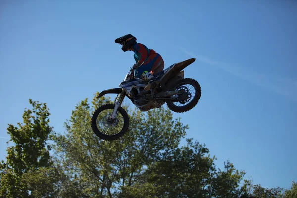 Orlando Florida Eua 2018 Motocross Pilotos Praticam Truques Habilidades Suas — Fotografia de Stock