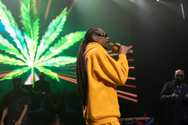 미시간주 디트로이트 필모어 공연중인 Snoop Dogg 2020 — 스톡 사진