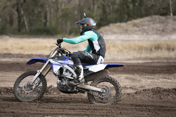 Orlando Florida Usa 2018 Motocross Riders Practice Tricks Skills Dirt — Stock Photo, Image