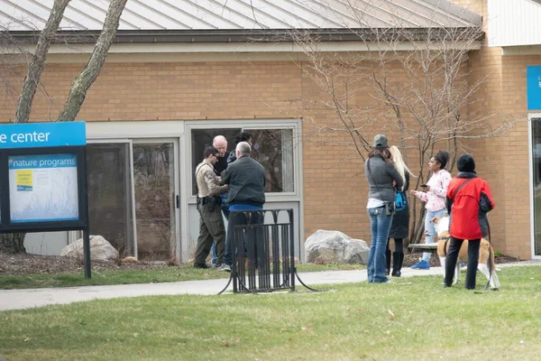 Departamento Policía Metro Park Arrestando Adolescente Negro Clair Metro Park — Foto de Stock