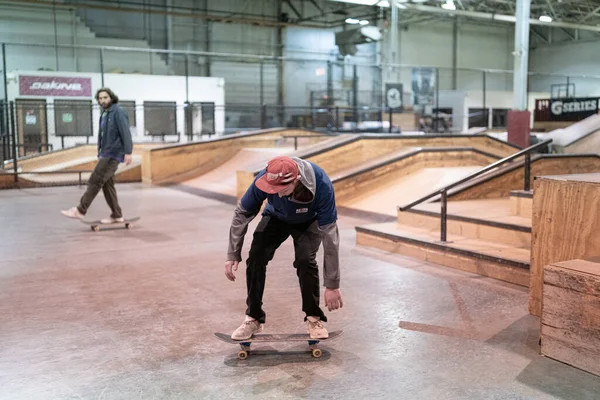 Royal Oak Michigan Eua Patinadores Praticando Seus Truques Modern Skate — Fotografia de Stock