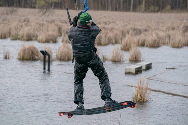 Harrison Township Michigan Eua Maio 2020 Pensionistas Pipa Surfistas Vento — Fotografia de Stock