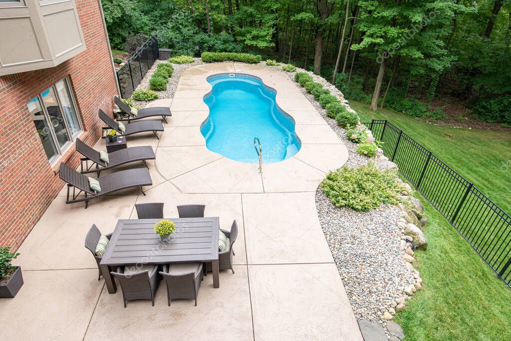 pool has been cleaned and ready for swimmers