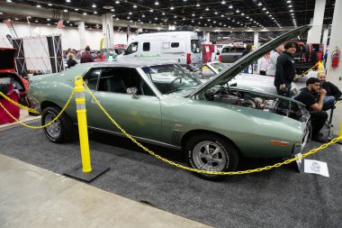 Detroit, Michigan, ABD 28 Şubat 2020: 68. Geleneksel Otomatik Rod Gösterisi ve Fuarı.