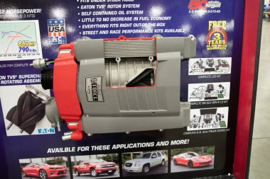 Detroit, Michigan, ABD 28 Şubat 2020: 68. Geleneksel Otomatik Rod Gösterisi ve Fuarı.