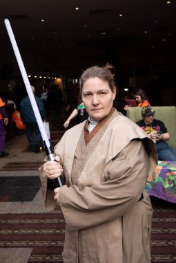 Sterling Heights, Michigan, ABD - 02.08.2020: Astronomicon 3 Comic Convention and Cosplay Expo.