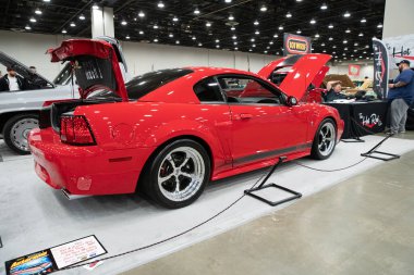 Detroit, Michigan, ABD 28 Şubat 2020: 68. Geleneksel Otomatik Rod Gösterisi ve Fuarı.