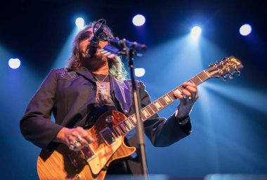 Melbourne, Florida, USA- 7.21.2017: Ace Frehley Florida 'daki King Center' da canlı performans sergiliyor.