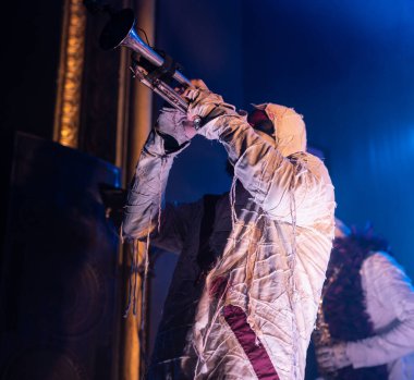 Detroit, Michigan, USA- 02.01.2019 İşte Mumyalar Saint Andrew 's Hall' da canlı performans sergiliyor.