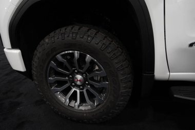 Novi, Michigan, ABD - 01.04.2020: Güneydoğu Michigan Otomobil Fuarı ve 2020 otomobil ve kamyonun tamamı.