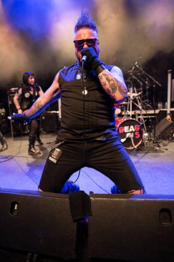 Detroit, Michigan, ABD - 12.28.2019: Detroit Fillmore 'da RATT' nin açılış performansı olarak 5 'te Ölü.