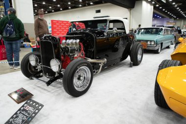 Detroit, Michigan, ABD 28 Şubat 2020: 68. Geleneksel Otomatik Rod Gösterisi ve Fuarı.