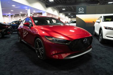 Novi, Michigan, ABD - 01.04.2020: Güneydoğu Michigan Otomobil Fuarı ve 2020 otomobil ve kamyonun tamamı.