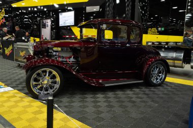 Detroit, Michigan, ABD 28 Şubat 2020: 68. Geleneksel Otomatik Rod Gösterisi ve Fuarı.