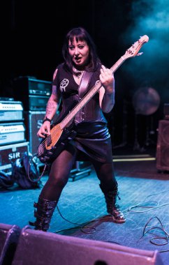 Detroit, Michigan, ABD - 12.28.2019: Detroit Fillmore 'da RATT' nin açılış performansı olarak 5 'te Ölü.