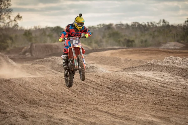 Orlando Florida Usa 2018 Motocross Ryttare Tränar Trick Och Färdigheter — Stockfoto