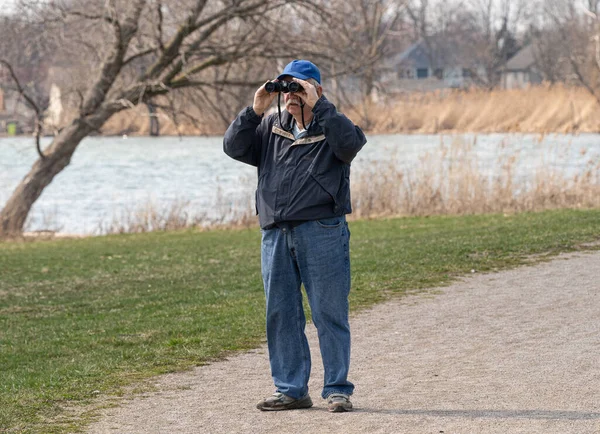 Harrison Township Michigan Usa Kwiecień 2020 Działalność Michigan Metro Park — Zdjęcie stockowe