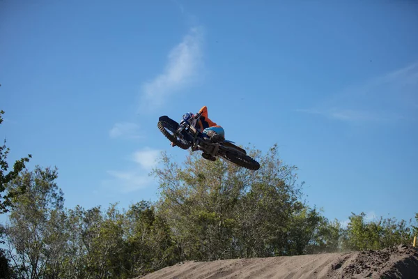 Orlando Florida Usa 2018 Motocross Riders Oefenen Trucs Vaardigheden Hun — Stockfoto