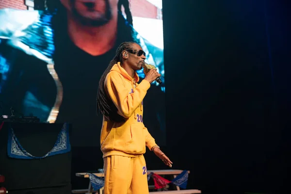 Detroit Michigan Usa 2020 Snoop Dogg Přímém Přenosu Fillmore Detroit — Stock fotografie