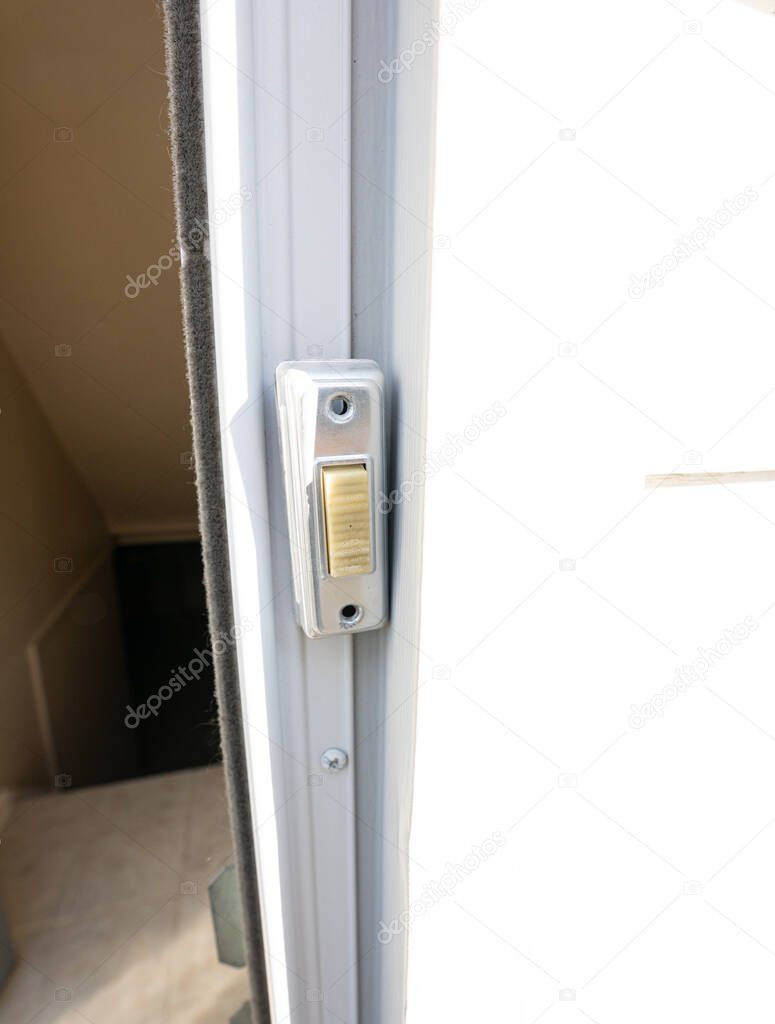 doorbell button is ready to push