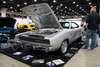 Detroit, Michigan, ABD 28 Şubat 2020: 68. Geleneksel Otomatik Rod Gösterisi ve Fuarı.