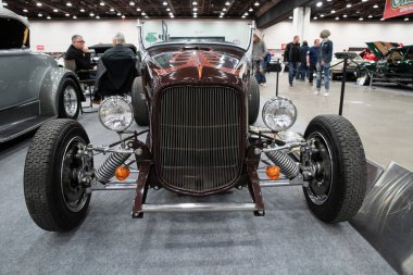 Detroit, Michigan, ABD 28 Şubat 2020: 68. Geleneksel Otomatik Rod Gösterisi ve Fuarı.