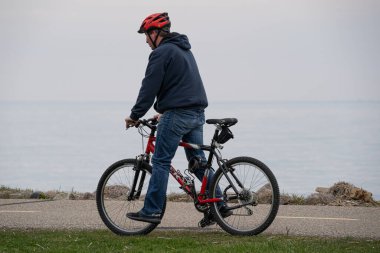 Harrison Township, Michigan, ABD - 24 Nisan 2020: Covid-19 Corona Virüsü sırasında Michigan Metro Parkı etkinliği.