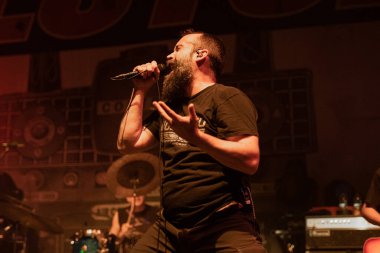 Detroit, Michigan, ABD - 09.29.2019: Debriyaj Mason Tapınağında canlı performans sergiliyor