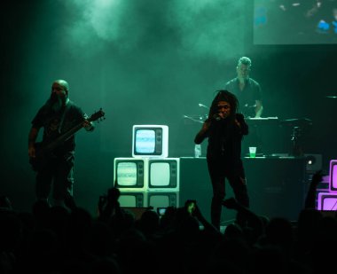 Orlando, Florida U.S.A. - 04.26.2018: Bakanlık Orlando 'daki Hard Rock Live' da konser verdi..