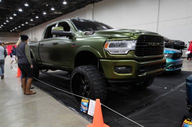 Detroit, Michigan, ABD 28 Şubat 2020: 68. Geleneksel Otomatik Rod Gösterisi ve Fuarı.