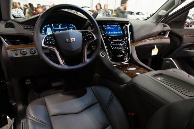 Novi, Michigan, ABD - 01.04.2020: Güneydoğu Michigan Otomobil Fuarı ve 2020 otomobil ve kamyonun tamamı.
