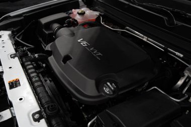 Novi, Michigan, ABD - 01.04.2020: Güneydoğu Michigan Otomobil Fuarı ve 2020 otomobil ve kamyonun tamamı.