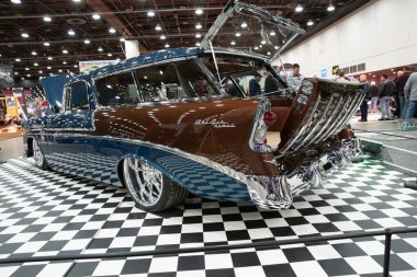 Detroit, Michigan, ABD 28 Şubat 2020: 68. Geleneksel Otomatik Rod Gösterisi ve Fuarı.