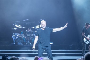 Detroit, Michigan, ABD - 03.05.2019: Özel konuk Three Days Grace ile Little Caesar 's Arena' da canlı performans