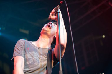 Orlando, Florida, ABD - 1.19.2018: Johnny Lang Orlando 'daki House of Blues' da canlı performans sergiliyor.