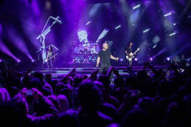 Detroit, Michigan, ABD - 03.05.2019: Özel konuk Three Days Grace ile Little Caesar 's Arena' da canlı performans