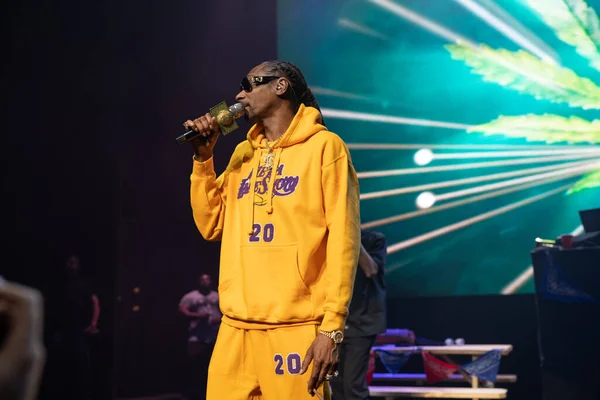 Detroit Michigan Usa 2020 Snoop Dogg Přímém Přenosu Fillmore Detroit — Stock fotografie