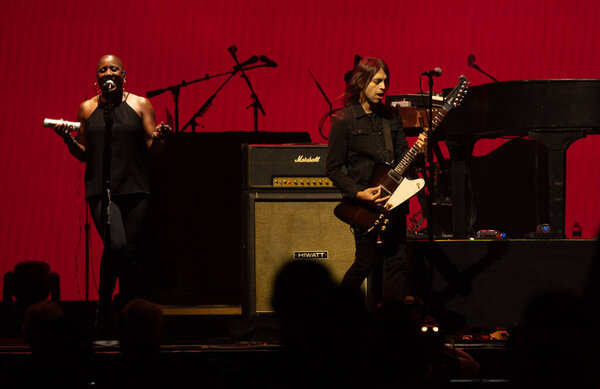 Orlando, Florida, USA - 06.26.2018: Hall and Oates performing with Train live at the Amway Center.