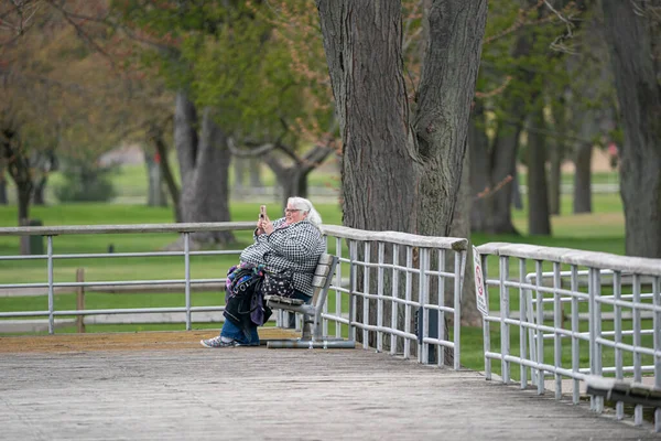 Harrison Township Michigan Usa Mai 2020 Michigan Metro Park Aktivität — Stockfoto