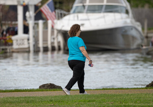 Харрисон Тауншип, штат Мичиган, США - 23 мая 2020 года: Метро-парк Мичигана во время короны Ковид-19.
