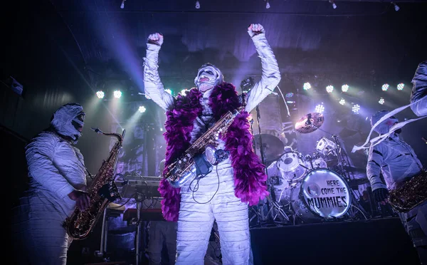 Detroit Michigan Usa 2019 Here Come Mummies Performing Live Saint — Stock Photo, Image