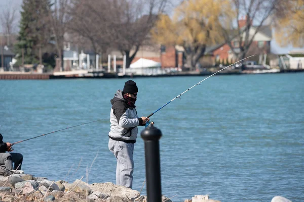 Harrison Township Michigan Usa April 2020 Michigan Metro Park Aktivitet — Stockfoto