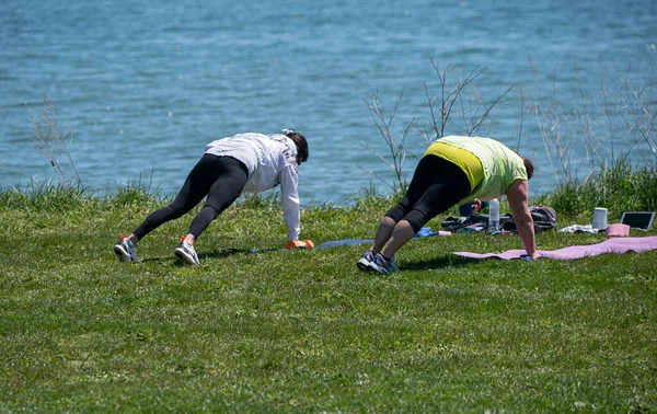 Harrison Township Michigan Usa Maj 2020 Michigan Metro Park Aktivitet — Stockfoto